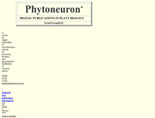 Tablet Screenshot of phytoneuron.net